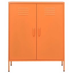 Berkfield Home Storage Cabinet Orange 80x35x101.5 cm Steel - thumbnail 3
