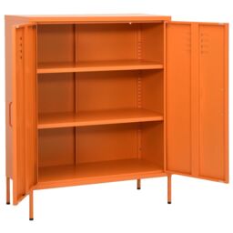 Berkfield Home Storage Cabinet Orange 80x35x101.5 cm Steel - thumbnail 2