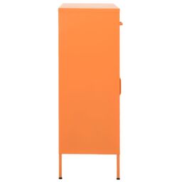 Berkfield Home Storage Cabinet Orange 80x35x101.5 cm Steel - thumbnail 4