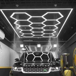 VOGREX 14 Hexagon LED Lights Hex Car Detail/Workshop Lighting UK in White - thumbnail 5
