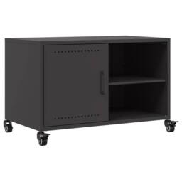 Berkfield Home TV Cabinet Black 68x39x43.5 cm Steel