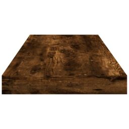 Berkfield Home Wall Shelves 4 pcs Smoked Oak 60x10x1.5 cm Engineered Wood in Brown - thumbnail 5