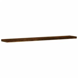 Berkfield Home Wall Shelves 4 pcs Smoked Oak 60x10x1.5 cm Engineered Wood in Brown - thumbnail 4