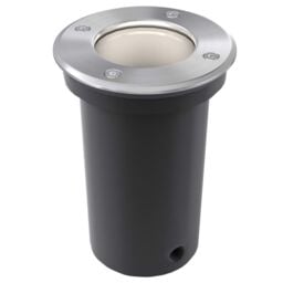Berkfield Home Outdoor Ground Lights 3 pcs Round in Silver - thumbnail 3