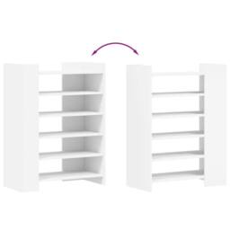 Berkfield Home Shoe Cabinet White 74.5x37.5x100 cm Engineered Wood - thumbnail 7