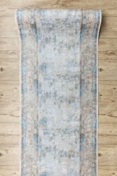 RugsX Anti-Slip Lotus Runner in Grey - Size: 80 cm x 140 cm - thumbnail 4