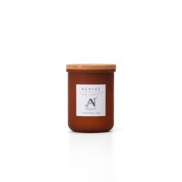 Aroma Naturals Revive Scented Candle - Amber Glass with Cork Lid in Brown - Size: Large - thumbnail 1