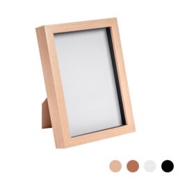 "Nicola Spring 3D Box Photo Frame - A5 (6 x 8"") - Pack of 1 in Light Brown" - thumbnail 1