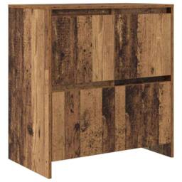 Berkfield Home Sideboard 2 pcs Old wood 70 x 41 x 75 cm Engineered wood in Brown - thumbnail 5