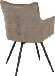 Seconique Lewis Carver Swivel Dining Chair in Fawn - thumbnail 4