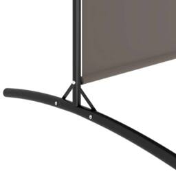 Berkfield Home 4-Panel Room Divider Anthracite 698x180 cm Fabric in Dark Grey - thumbnail 7