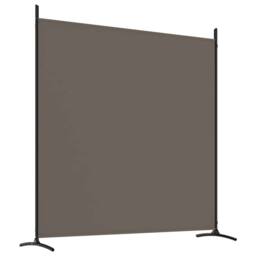 Berkfield Home 4-Panel Room Divider Anthracite 698x180 cm Fabric in Dark Grey - thumbnail 6