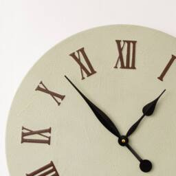 Melody Maison Large Metal Sage Green & Black Detailed Wall Clock - 60cm X 60cm - Size: 60 cm X 60 cm - thumbnail 2
