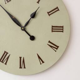 Melody Maison Large Metal Sage Green & Black Detailed Wall Clock - 60cm X 60cm - Size: 60 cm X 60 cm - thumbnail 5