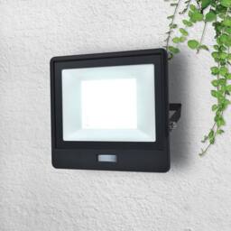 Harper Living PIR Floodlight with Fast Connector, Waterproof IP65, 50 Watts in Black - thumbnail 2