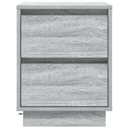 Berkfield Home Bedside Cabinets with LED Lights 2 pcs Grey Sonoma 39x34.5x50 cm - thumbnail 8