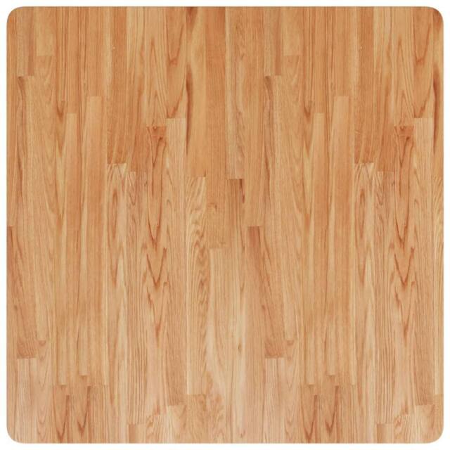 Berkfield Home Square Table Top Light Brown 80x80x2.5cm Treated Solid Wood Oak - Size: 80x80x2.5 cm - image 1