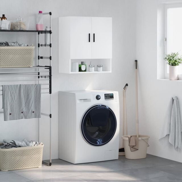 Berkfield Home Wall Cabinet White 60x31x70 cm Engineered Wood - Size: 60 x 31 x 70 cm - image 1