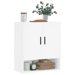 Berkfield Home Wall Cabinet White 60x31x70 cm Engineered Wood - Size: 60 x 31 x 70 cm - thumbnail 3