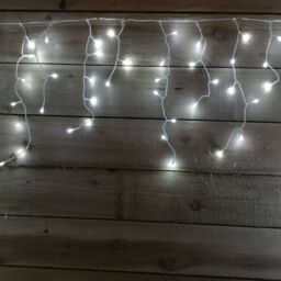 Samuel Alexander 7.5m 300 LED Frosted IcicleBrights Christmas String Lights in Cool White - thumbnail 4