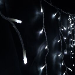 Samuel Alexander 7.5m 300 LED Frosted IcicleBrights Christmas String Lights in Cool White - thumbnail 1