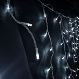 Samuel Alexander 7.5m 300 LED Frosted IcicleBrights Christmas String Lights in Cool White - thumbnail 2