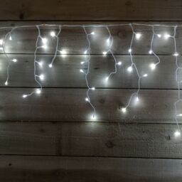 Samuel Alexander 7.5m 300 LED Frosted IcicleBrights Christmas String Lights in Cool White - thumbnail 3