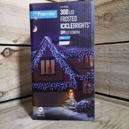 Samuel Alexander 7.5m 300 LED Frosted IcicleBrights Christmas String Lights in Cool White - thumbnail 5