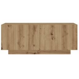 Berkfield Home Decorative Bedside Cabinet Artisan Oak 100x35x40 cm Engineered Wood in Brown - Size: 100 x 35 x 40 cm - thumbnail 4