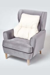 Homescapes Cotton Back Support Cushion in Cream - thumbnail 2