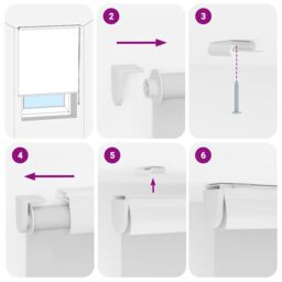 Berkfield Home Shower Roller Blind with Cassette 100x240 cm Fabric Width 96 cm in Grey - thumbnail 6