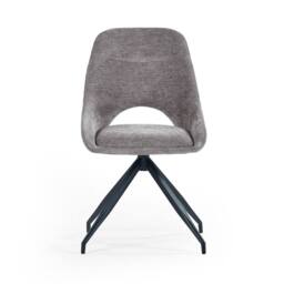 Cheshire Pembroke Premium Grey Chenille Upholstered Dining Chairs - Set of 2 - thumbnail 3