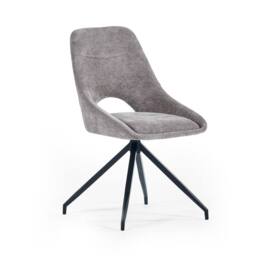 Cheshire Pembroke Premium Grey Chenille Upholstered Dining Chairs - Set of 2 - thumbnail 2