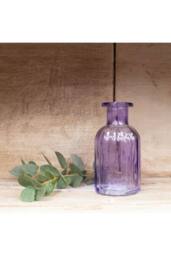 KDMD Lilac Flora Bottle Glass Vase 10.5cm 10 Pack - thumbnail 3