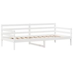 Berkfield Home Daybed with Drawers without Mattress White 90x200 cm Solid Wood - thumbnail 5