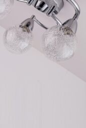 Harper Living LED Semi-Flush Ceiling Light, Swirl Arms, 4000K in Silver - thumbnail 3