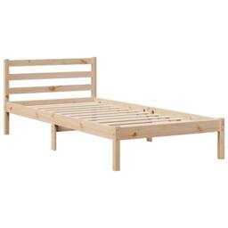 Berkfield Home Beautiful Bed Frame with Headboard without Mattress 90x200 cm in Light Oak - thumbnail 8