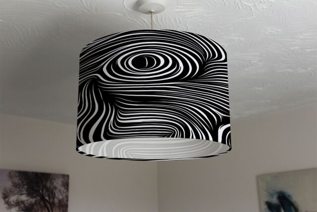 Benjamin Tate Design woodcut style on the subject of human soul ceiling lamp shade in Natural