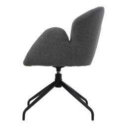 H&O Direct Contemporary Swivel Lounge Chair in Grey - thumbnail 5