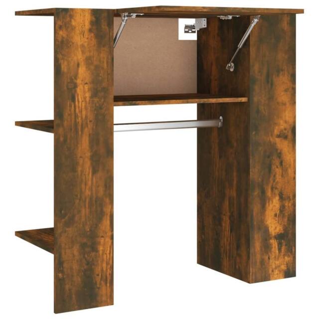 Berkfield Home Hallway Cabinet Smoked Oak 97.5x37x99 cm Engineered Wood in Brown - image 1