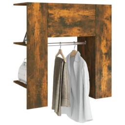 Berkfield Home Hallway Cabinet Smoked Oak 97.5x37x99 cm Engineered Wood in Brown - thumbnail 5