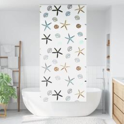 Berkfield Home Shower Roller Blind 100x240 cm Fabric Width 96 cm in Black - thumbnail 2