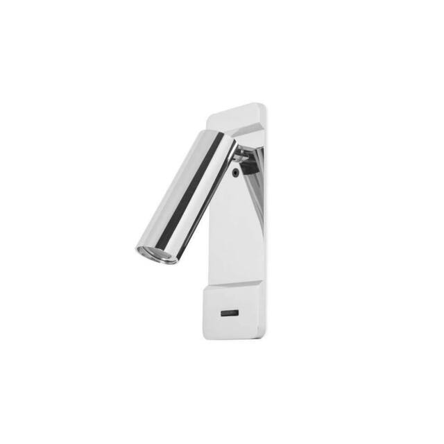 Netlighting Lire LED Wall Reading Light Chrome 179lm 2700K Special Offer in Silver - image 1