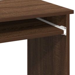 Berkfield Home Desk with Shelves Brown Oak 84x40x78 cm Engineered Wood - Size: 84 x 40 x 78 cm - thumbnail 8