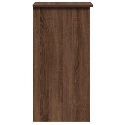 Berkfield Home Desk with Shelves Brown Oak 84x40x78 cm Engineered Wood - Size: 84 x 40 x 78 cm - thumbnail 6