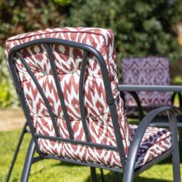 Hectare 6 Seater Dining Set with Reversible Cushions & Parasol in Wine - thumbnail 2