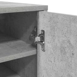 Berkfield Home Shoe Cabinet Concrete Grey 32x35x92 cm Engineered Wood - Size: 32 x 35 x 92 cm - thumbnail 9