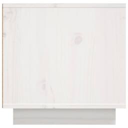 Berkfield Home TV Cabinet White 156x40x40 cm Solid Wood Pine - Size: 156 x 40 x 40 cm - thumbnail 8