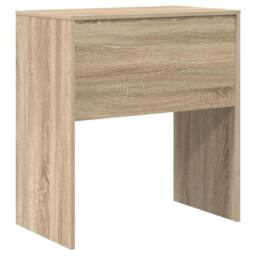 Berkfield Home Durable Writing Desk Sonoma oak Engineered wood 70 x 40 x 76 cm Tough in Tan - thumbnail 7