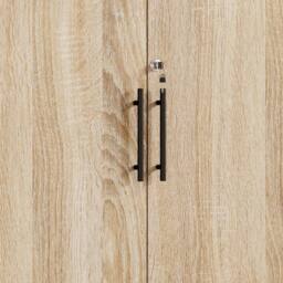 Moderna Oak 2 Door Locking Storage Cabinet Filing Cupboard Office Utility Unit in Brown - thumbnail 8